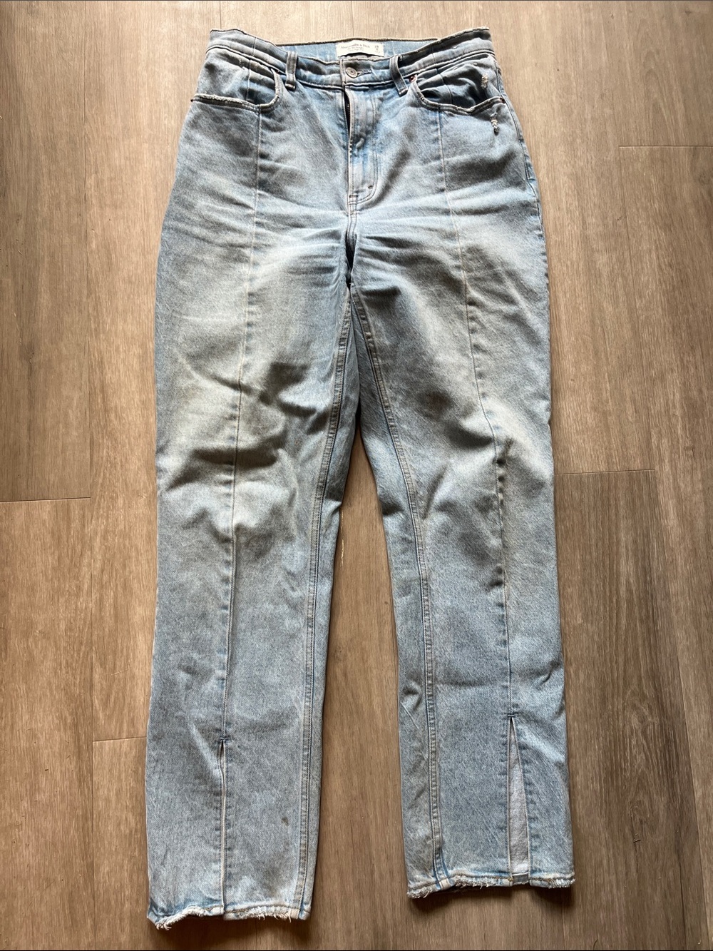 Abercrombie & Fitch Light Blue Straight-Leg Jeans